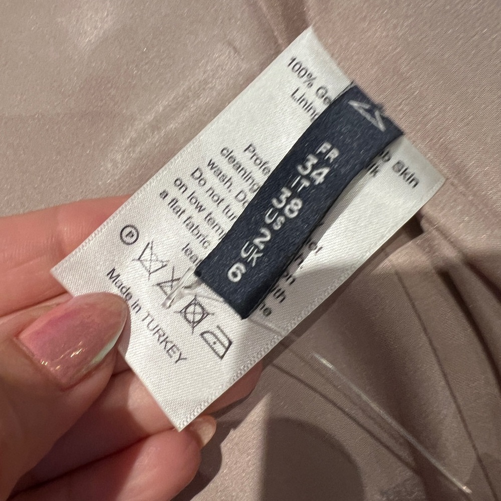 Zeynep Arcay leather blazer size 34 (US size 2). Tag attached. Brown - Picture 6 of 8